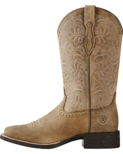 Ariat Women's Rich Brown Round Up Remuda Western Boots - Square Toe  -EverTrail Boots Sales Store 031B57 12 LT