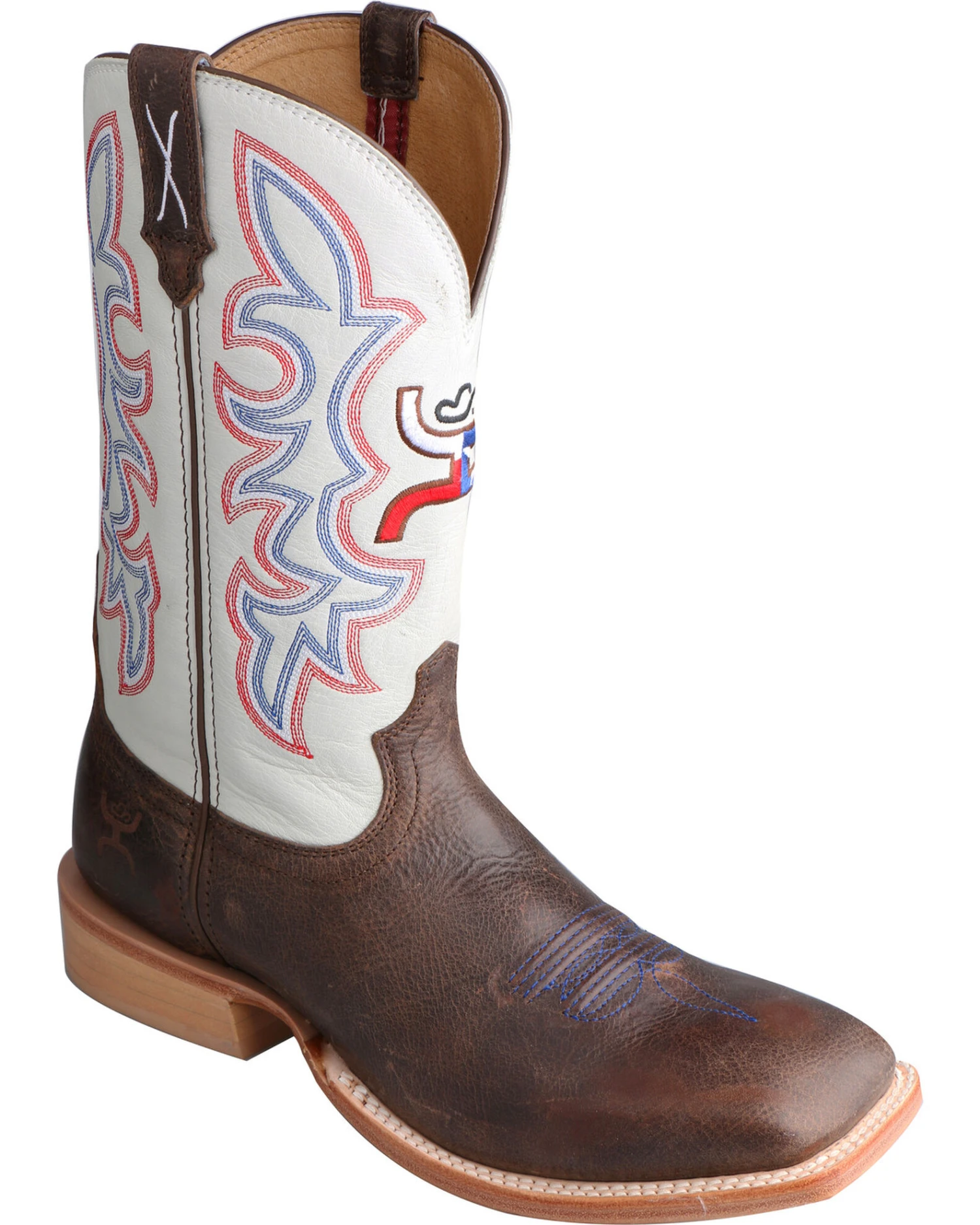Twisted X Men's Hooey Western Boots - Broad Square Toe 1 Twisted X Men's Hooey Western Boots - Broad Square Toe