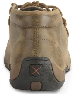 Twisted X Bomber Leather Lace-Up Driving Moccasins -EverTrail Boots Sales Store 038680 B1 BK