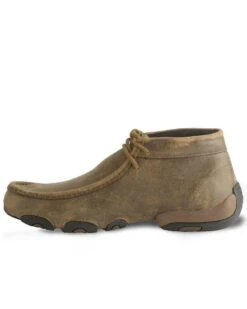 Twisted X Bomber Leather Lace-Up Driving Moccasins -EverTrail Boots Sales Store 038680 B1 LT