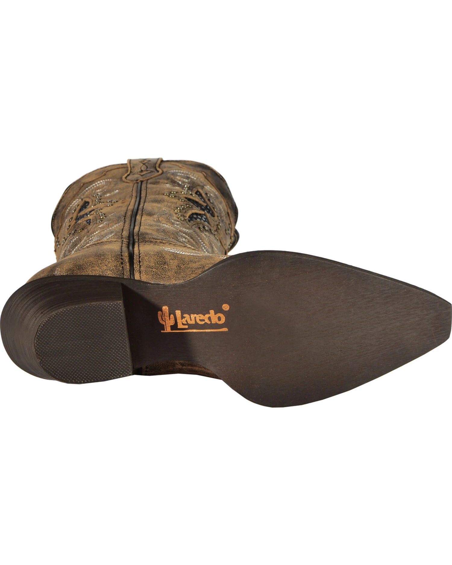 Laredo Women's Lucretia Studded Snake Inlay Western Boots - Snip Toe 5 Laredo Women's Lucretia Studded Snake Inlay Western Boots - Snip Toe - Image 5