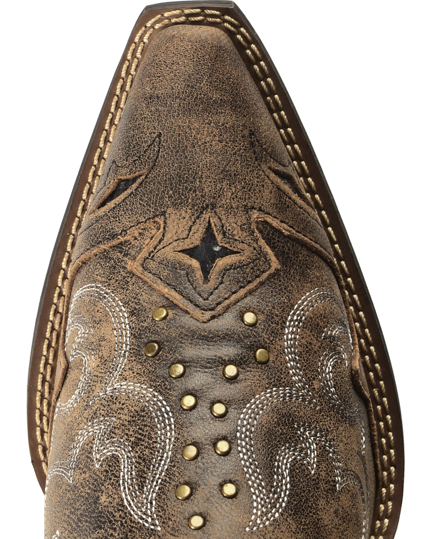 Laredo Women's Lucretia Studded Snake Inlay Western Boots - Snip Toe 6 Laredo Women's Lucretia Studded Snake Inlay Western Boots - Snip Toe - Image 6