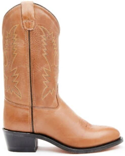 Old West Little Girls' Corona Calfskin Western Boots - Round Toe -EverTrail Boots Sales Store 053383 7049 P2