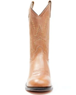 Old West Little Girls' Corona Calfskin Western Boots - Round Toe -EverTrail Boots Sales Store 053383 7049 P4