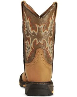 Ariat Boys' Workhog Western Boots - Square Toe -EverTrail Boots Sales Store 053710 BR BK