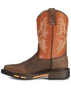 Ariat Boys' Earth Workhog Western Boots - Broad Square Toe 9 Ariat Boys' Earth Workhog Western Boots - Broad Square Toe -EverTrail Boots Sales Store 053711 B8 LT