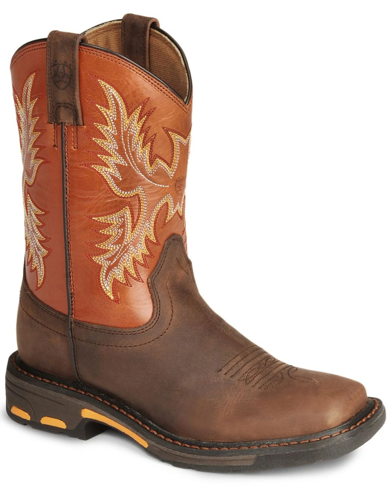 Ariat Boys' Earth Workhog Western Boots - Broad Square Toe 1 Ariat Boys' Earth Workhog Western Boots - Broad Square Toe
