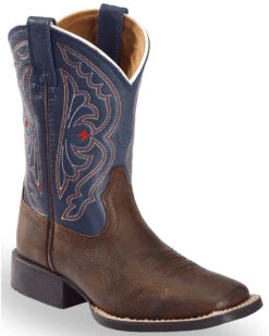 Ariat Boys' Royal Blue Quickdraw Western Boots - Square Toe