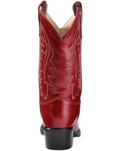 Old West Girls' Red Leather Western Boots - Pointed Toe 13 Old West Girls' Red Leather Western Boots - Pointed Toe -EverTrail Boots Sales Store 053C67 70 BK