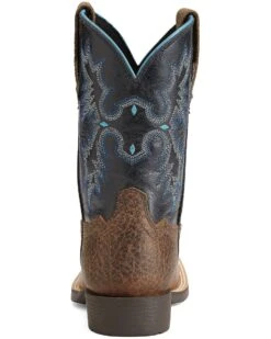 Ariat Boys' Tombstone Western Boots - Broad Square Toe -EverTrail Boots Sales Store 053D31 B8 BK