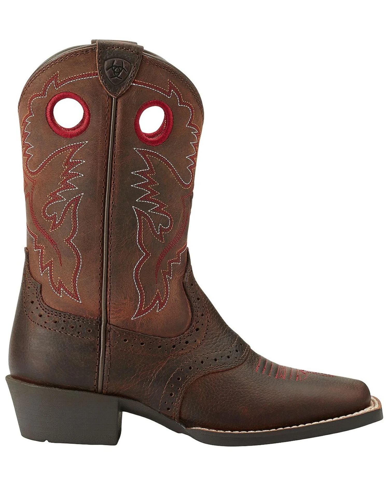 Ariat Boys' Rough Stock Western Boots - Square Toe 2 Ariat Boys' Rough Stock Western Boots - Square Toe - Image 2