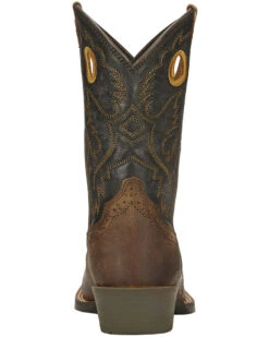 Ariat Boys' Roughstock Western Boots - Square Toe 9 Ariat Boys' Roughstock Western Boots - Square Toe -EverTrail Boots Sales Store 053L88 41 BK