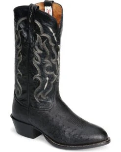 Tony Lama Men's Smooth Ostrich Western Boots - Round Toe