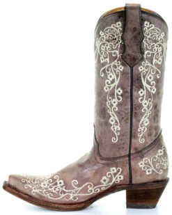Corral Girls' Scroll Embroidery Western Boots -EverTrail Boots Sales Store 2000108611 200 LT