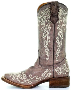 Corral Kids' Embroidered Square Toe Western Boots -EverTrail Boots Sales Store 2000206394 200 LT