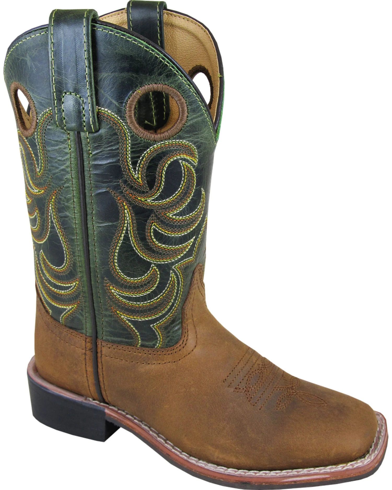 Smoky Mountain Boys' Green Jesse Western Boots - Square Toe 1 Smoky Mountain Boys' Green Jesse Western Boots - Square Toe