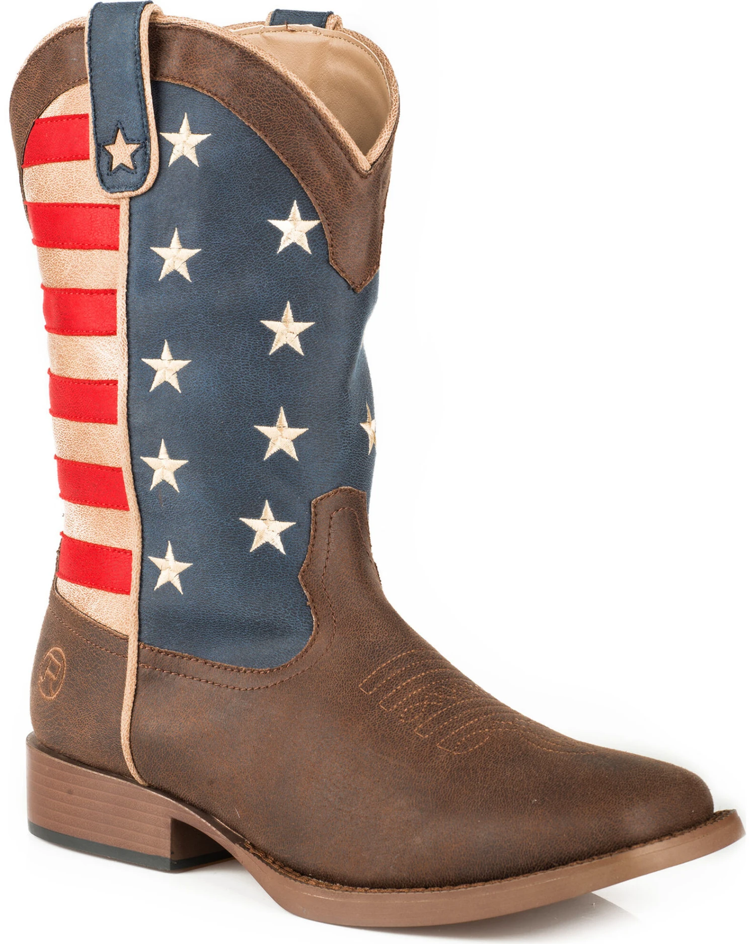 Roper Boys' American Patriot Western Boots - Square Toe 1 Roper Boys' American Patriot Western Boots - Square Toe