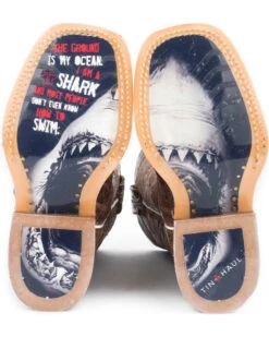 Tin Haul Boys' Tan And Red 8" Leather Western Boots - Square Toe 5 Tin Haul Boys' Tan And Red 8" Leather Western Boots - Square Toe -EverTrail Boots Sales Store 2000228353 280 D2