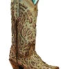 Corral Women's Mint Glitter Inlay Western Boots - Snip Toe 