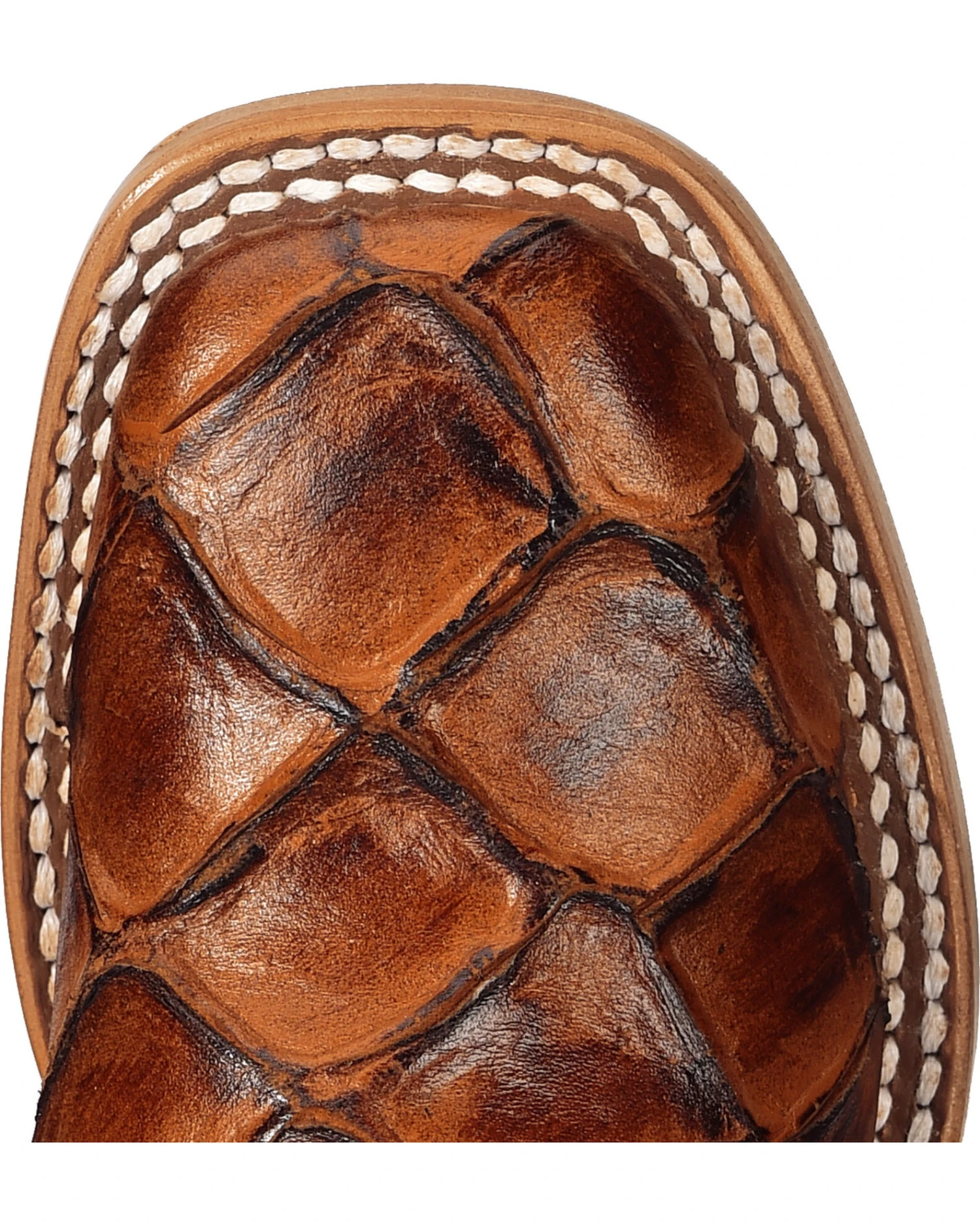 Horse Power Boys' Seas The Day Fish Print Boots - Square Toe 6 Horse Power Boys' Seas The Day Fish Print Boots - Square Toe - Image 6