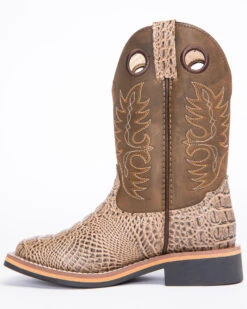 Cody James Little Boys' Gator Print Western Boots - Broad Square Toe -EverTrail Boots Sales Store 2000253467 200 P3