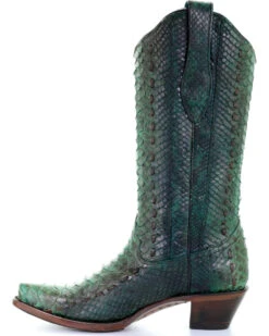 Corral Women's Full Python Woven Western Boots - Snip Toe -EverTrail Boots Sales Store 2000253807 440 LT