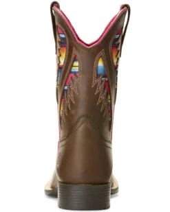 Ariat Girls' VentTEK Quickdraw Serape Western Boots - Broad Square Toe -EverTrail Boots Sales Store 2000258944 200 P3