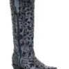 Corral Women's Floral Inlay Western Boots - Snip Toe