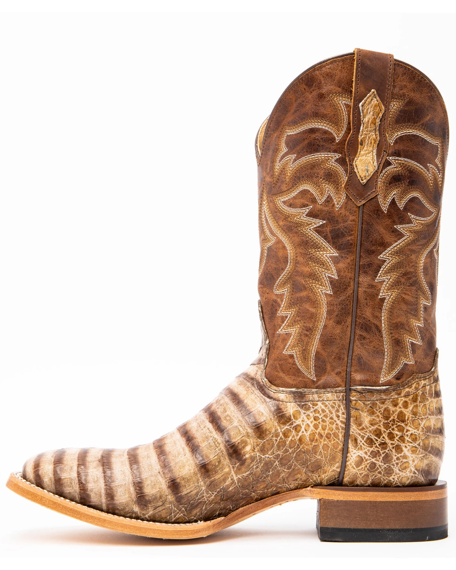 Cody James Men's Caiman Belly Western Boots - Broad Square Toe 4 Cody James Men's Caiman Belly Western Boots - Broad Square Toe - Image 4