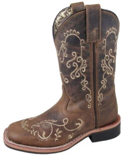Smoky Mountain Little Girls' Marilyn Western Boots - Broad Square Toe