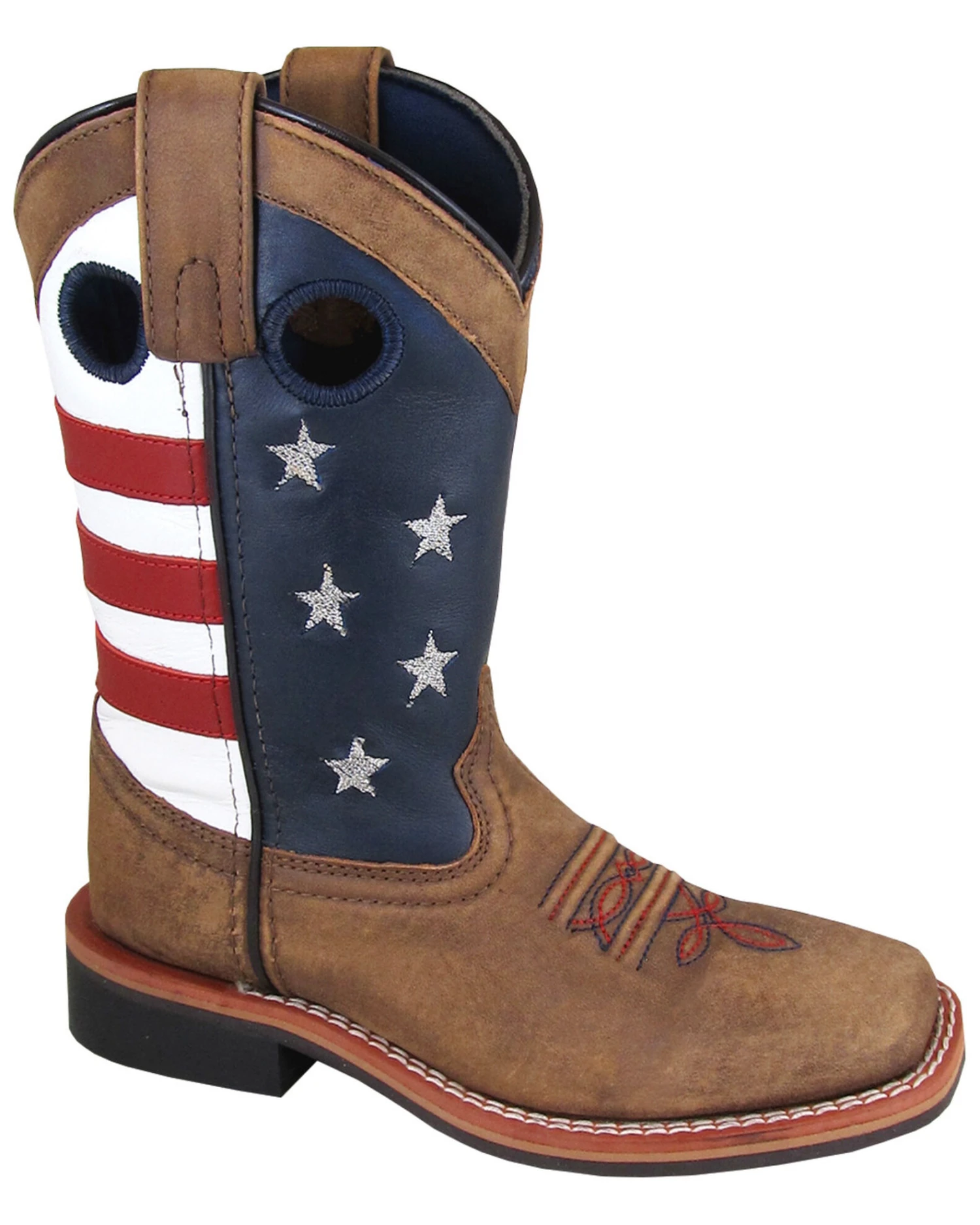 Smoky Mountain Boys' Stars And Stripes Western Boots - Square Toe 1 Smoky Mountain Boys' Stars And Stripes Western Boots - Square Toe