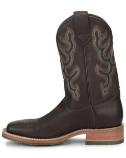 Double H Men's Dark Brown Elk Western Boots - Broad Square Toe -EverTrail Boots Sales Store 2000285688 240 P3