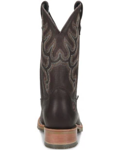 Double H Men's Dark Brown Elk Western Boots - Broad Square Toe -EverTrail Boots Sales Store 2000285688 240 P4