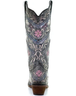 Corral Women's Floral Embroidery & Rhinestones Western Boots - Snip Toe 8 Corral Women's Floral Embroidery & Rhinestones Western Boots - Snip Toe -EverTrail Boots Sales Store 2000288724 001 P4