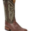 Justin Men's Pascoe Kango Smooth Ostrich Western Boots - Broad Square Toe