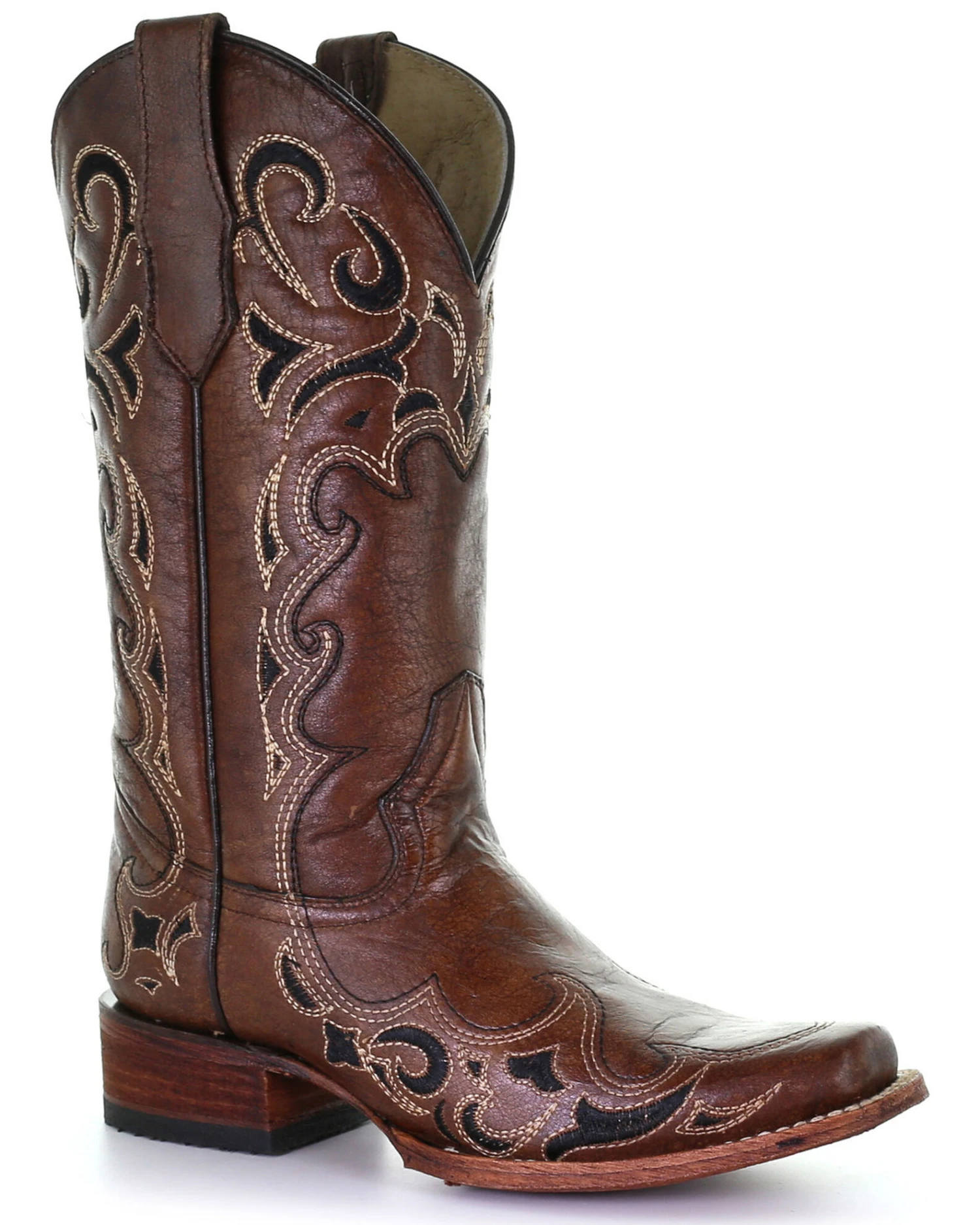 Circle G Women's Embroidery Western Boots - Square Toe 1 Circle G Women's Embroidery Western Boots - Square Toe
