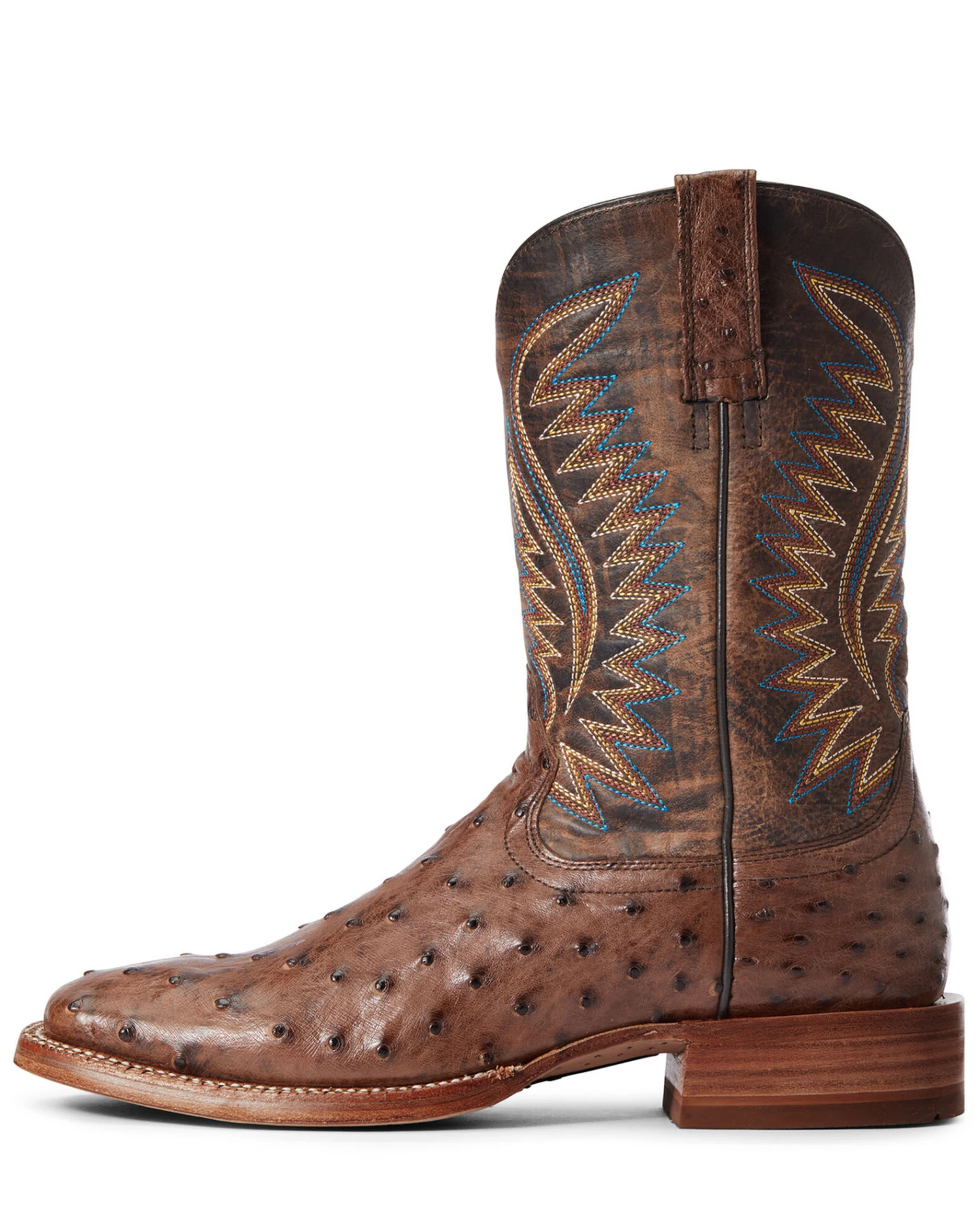 Ariat Men's Gallup Mocha Western Boots - Broad Square Toe 2 Ariat Men's Gallup Mocha Western Boots - Broad Square Toe - Image 2