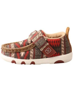 Twisted X Infant Hooey Southwestern Print Driving Shoes - Moc Toe -EverTrail Boots Sales Store 2000343953 600 P3