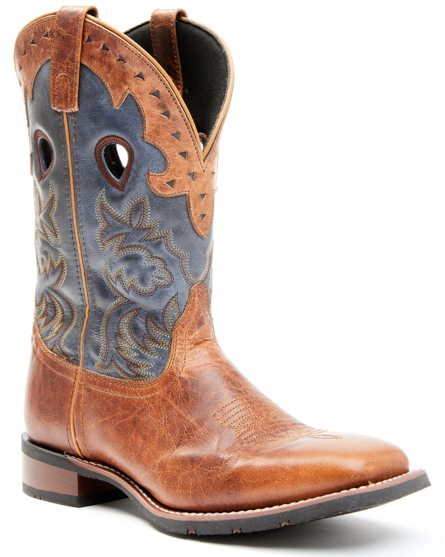 Laredo Men's Top Western Boots - Broad Square Toe 1 Laredo Men's Top Western Boots - Broad Square Toe