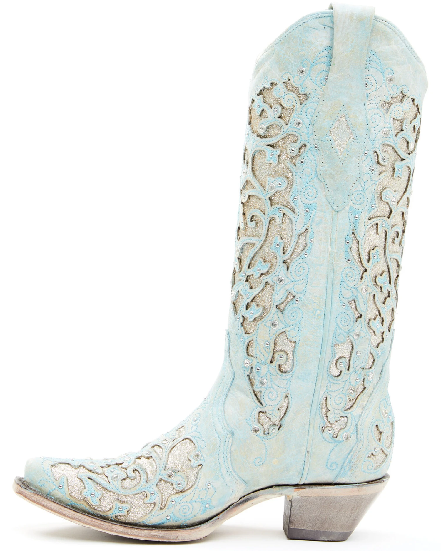 Corral Women's Glitter Inlay Western Boots - Snip Toe 3 Corral Women's Glitter Inlay Western Boots - Snip Toe - Image 3