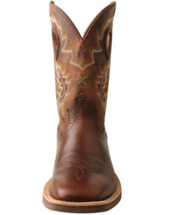 Twisted X Men's Brown Ruff Stock Western Boots - Square Toe 9 Twisted X Men's Brown Ruff Stock Western Boots - Square Toe -EverTrail Boots Sales Store 2000350217 201 P4