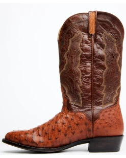 El Dorado Men's Exotic Full-Quill Ostrich Skin Western Boots - Medium Toe -EverTrail Boots Sales Store 2000350240 235 P3