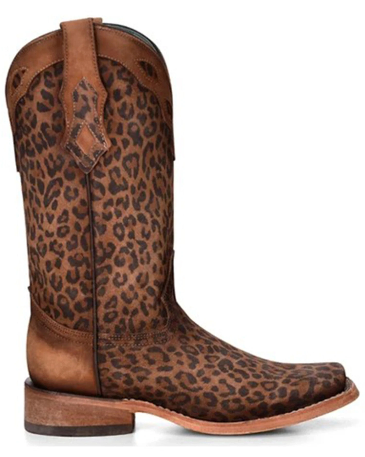 Corral Women's Leopard Print Western Boots - Square Toe 2 Corral Women's Leopard Print Western Boots - Square Toe - Image 2