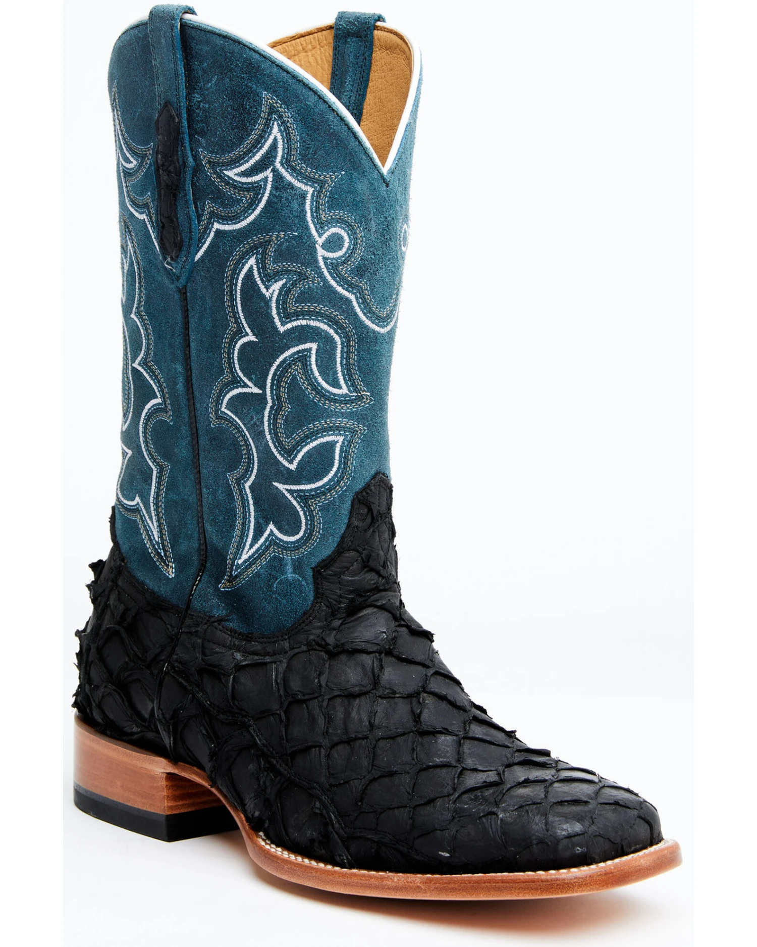 Cody James Men's Pirarucu Soul Western Exotic Boot - Broad Square Toe 1 Cody James Men's Pirarucu Soul Western Exotic Boot - Broad Square Toe
