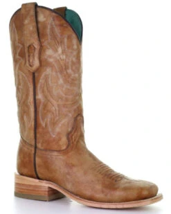 Corral Women's Sand Embroidery Western Boots - Broad Square Toe