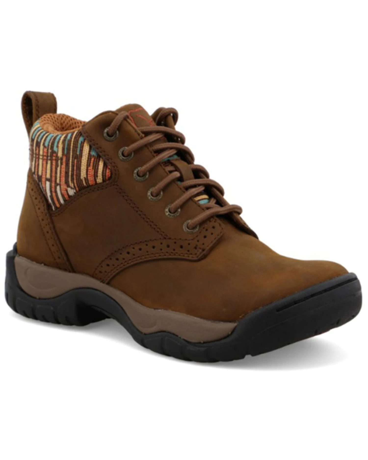 Twisted X Women's 4" All Around Lace-Up Hiking Multi Brown Work Boot - Round Toe 1 Twisted X Women's 4" All Around Lace-Up Hiking Multi Brown Work Boot - Round Toe