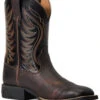 Ariat Boys' Amos Hand-Stained Western Boot - Broad Square Toe 