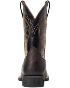Ariat Boys' Amos Hand-Stained Western Boot - Broad Square Toe  -EverTrail Boots Sales Store 2000357340 200 P3