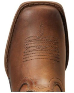 Ariat Boys' Anthem Patriot Easy Fit Distressed Brown Full-Grain Western Boot - Square Toe  -EverTrail Boots Sales Store 2000357345 200 P4