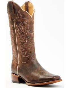 Shyanne Women's Cassidy Spice Combo Leather Western Boots - Square Toe 
